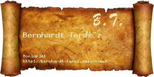 Bernhardt Teréz névjegykártya