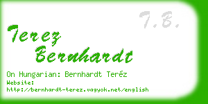 terez bernhardt business card